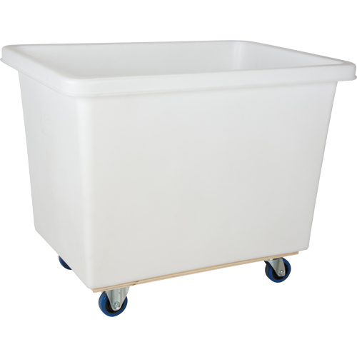 Tapered Wall Box Truck, White Polyethylene, 43" L x 30" W x 34" H, 16 cu. ft. Volume, 600 lbs. Capacity Ontario Packaging