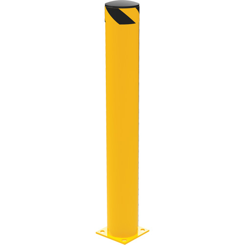 Butoir de s&eacute;curit&eacute;, Acier, 48" h x 6,5" la, Jaune Ontario Packaging