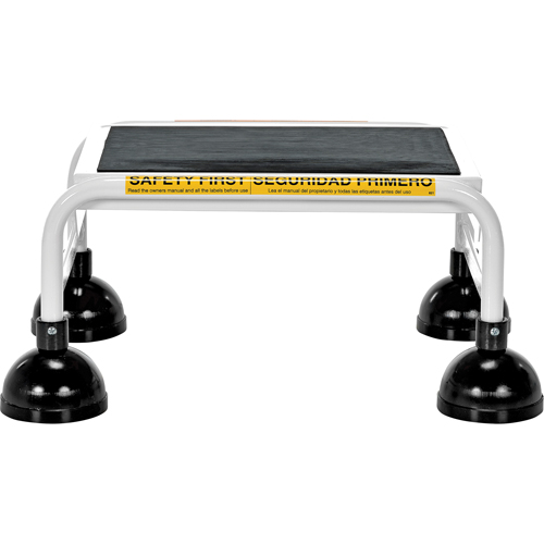 Stop-Step Ladders, 1 Steps, 16" Step Width, 9-9/16" Platform Height, Steel Ontario Packaging