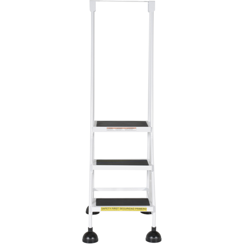 &eacute;chelles Stop-Step, 3 marches, Largeur de la marche 16", Hauteur de la plateforme 28-11/16", Acier Ontario Packaging