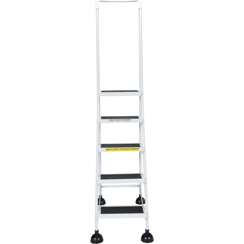 &eacute;chelles Stop-Step pour travaux l&eacute;gers, 5 marches, Largeur de la marche 16", Hauteur de la plateforme 47-11/16", Acier Ontario Packaging