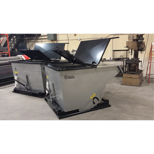Steel Cover for Self-Dumping Hopper Ontario Packaging
