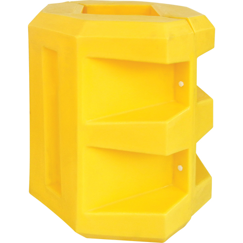 Short Column Protector, 8" x 8" Inside Opening, 24" L x 24" W x 24" H, Yellow Ontario Packaging