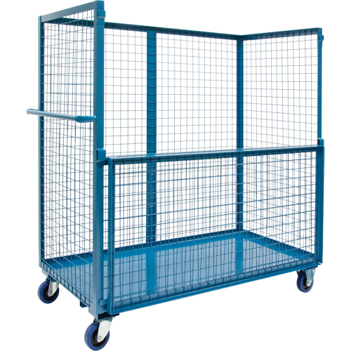 Wire Mesh Stock Truck, Steel, 30" x 55" x 72", 1200 lbs. Capacity Ontario Packaging
