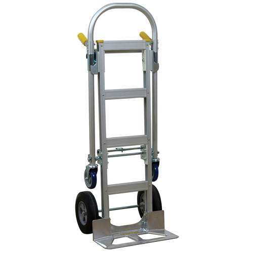 SPTN-JR-T18-SR Spartan Jr. Convertible Hand Truck, Aluminum, 1000 lbs. Capacity Ontario Packaging