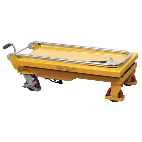 Hydraulic Scissor Lift Table, 17.75" L x 27.5" W/27-1/2" L x 17-3/4" W, Steel, 330 lbs. Capacity Ontario Packaging