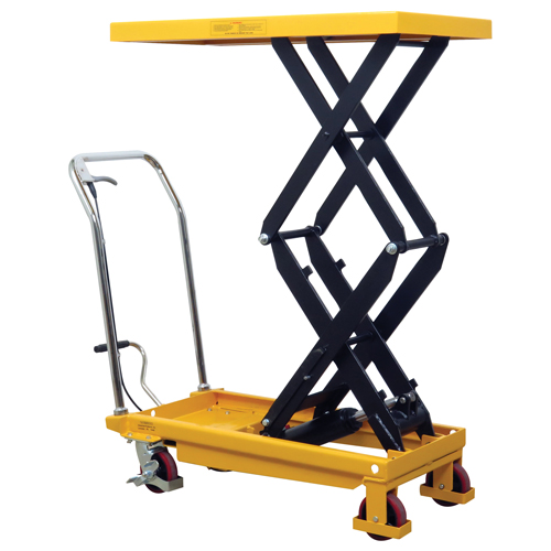 Hydraulic Scissor Lift Table, 19.5" L x 35.5" W/35-1/2" L x 19-1/2" W, Steel, 770 lbs. Capacity Ontario Packaging