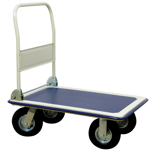 Chariot &agrave; plateforme avec poign&eacute;e pliante, Acier, 660 lb, 35" lo x 23" la, Hauteur 43,5" Ontario Packaging