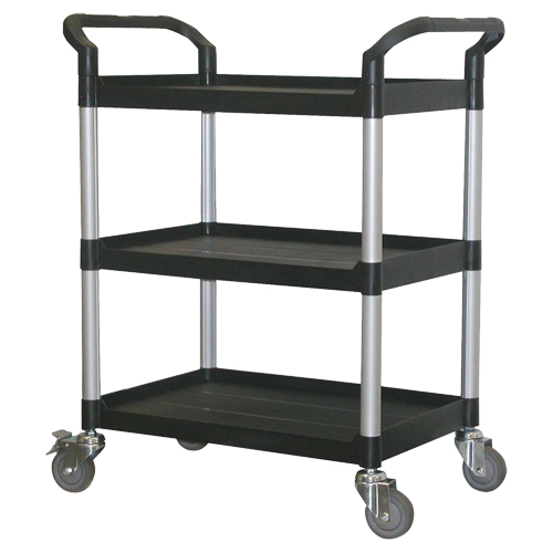 Utility Cart, 3 Tiers, 33-1/2" x 39-3/8" x 19", 300 lbs Capacity Ontario Packaging