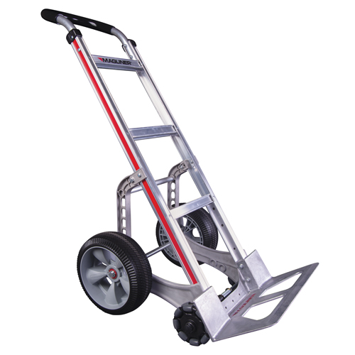 Self-Stabilizing Hand Truck, Continuous Handle, Aluminum, 55'' Height, 500 lbs. Capacity Ontario Packaging