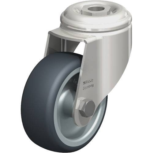 Roulette en &eacute;lastom&egrave;re thermoplastique acier inoxydable, Pivotant, Diam&egrave;tre 3-1/8" (79,5 mm), Capacit&eacute; 220 lb (100 kg) Ontario Packaging