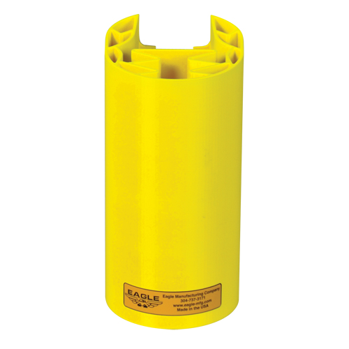 Butoir en poly pour rayonnage, 5" la x 6" lo x 8" h, Jaune Ontario Packaging