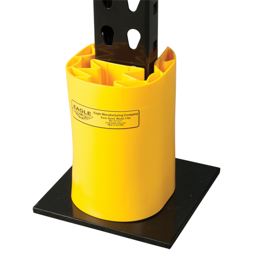 Butoir en poly pour rayonnage, 5" la x 6" lo x 8" h, Jaune Ontario Packaging