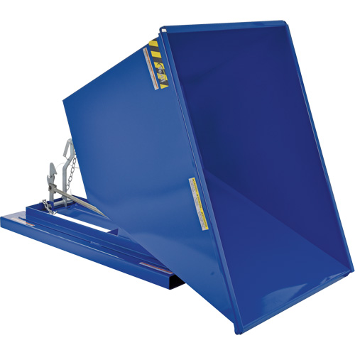 Conteneur autobasculeur, Acier, 1 vg³, Bleu Ontario Packaging