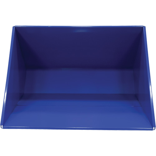 Conteneur autobasculeur, Acier, 3 vg³, Bleu Ontario Packaging