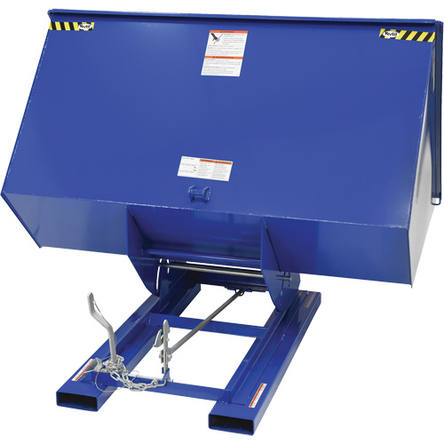 Conteneur autobasculeur, Acier, 3 vg³, Bleu Ontario Packaging