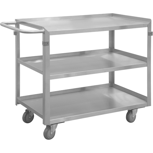 Chariot avec tablettes de calibre industriel, 3 Tiers, 22-1/2" la x 34" h x 42-7/16" p, Capacit&eacute; 600 lb Ontario Packaging