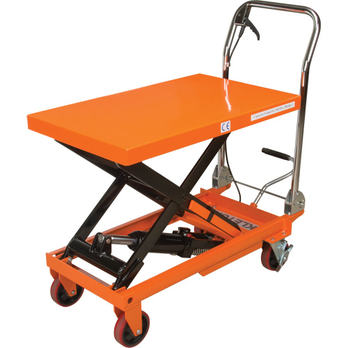 Hydraulic Scissor Lift Table, 32" L x 19-3/4" W, Steel, 660 lbs. Capacity Ontario Packaging