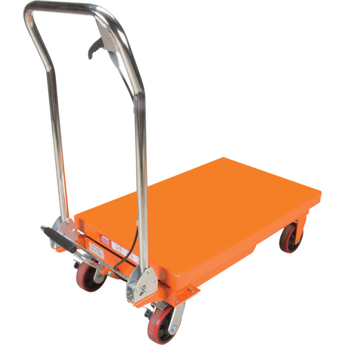 Hydraulic Scissor Lift Table, 32" L x 19-3/4" W, Steel, 1100 lbs. Capacity Ontario Packaging