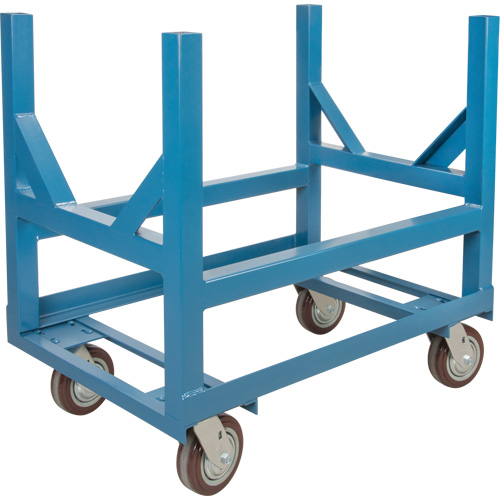Pipe & Bar Cradle Truck, 24" L x 24" W x 34" H, 2500 lbs. Capacity, Polyurethane Wheels Ontario Packaging
