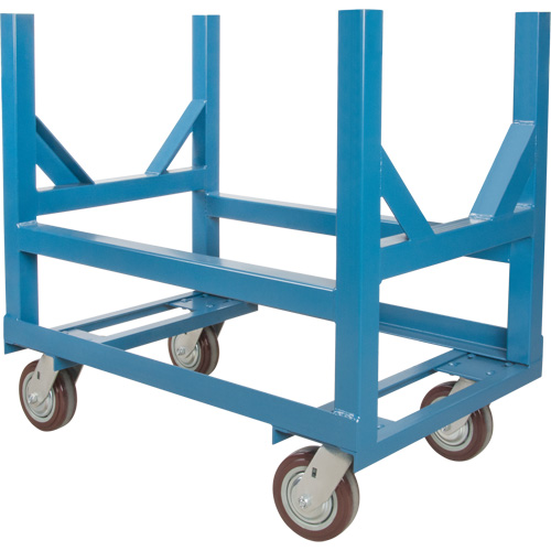 Pipe & Bar Cradle Truck, 24" L x 24" W x 34" H, 2500 lbs. Capacity, Polyurethane Wheels Ontario Packaging