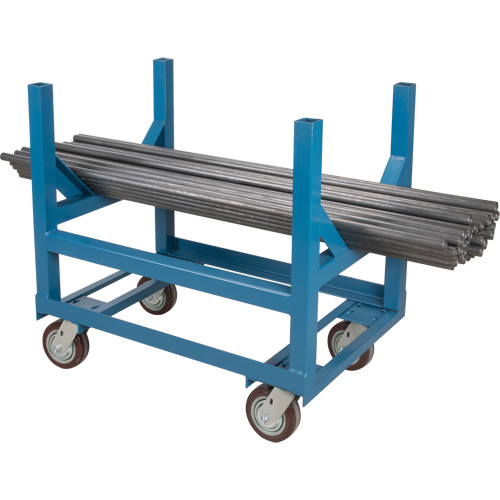 Pipe & Bar Cradle Truck, 24" L x 24" W x 34" H, 2500 lbs. Capacity, Polyurethane Wheels Ontario Packaging
