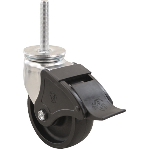 Emaxx RollX Wow Caster, Swivel with Brake, 4" (101.6 mm) Dia., 1200 lbs. (544.3 kg.) Capacity Ontario Packaging