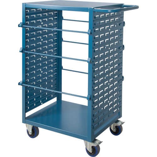 Mobile Wire Spool Cart, Steel, 6 Rod, 21" W x 48" H x 38" D, 1200 lbs. Capacity Ontario Packaging