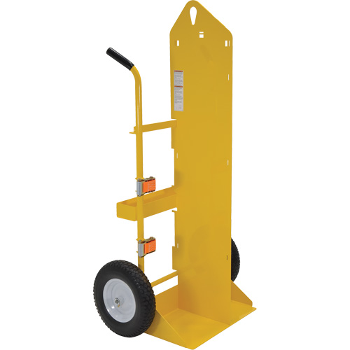 Welding Cylinder Torch Cart, Foam-Filled Wheels, 23-13/16" W x 22-13/16" L Base, 500 lbs. Ontario Packaging