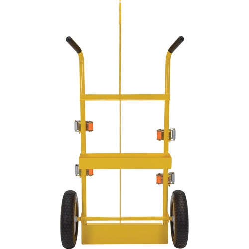 Welding Cylinder Torch Cart, Foam-Filled Wheels, 23-13/16" W x 22-13/16" L Base, 500 lbs. Ontario Packaging