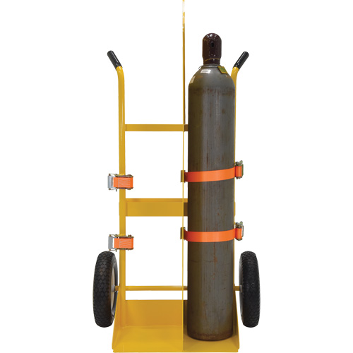 Welding Cylinder Torch Cart, Foam-Filled Wheels, 23-13/16" W x 22-13/16" L Base, 500 lbs. Ontario Packaging