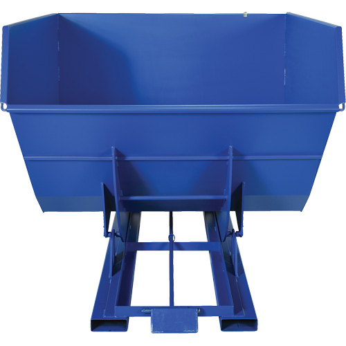 Conteneur autobasculeur, Acier, 4 vg³, Bleu Ontario Packaging