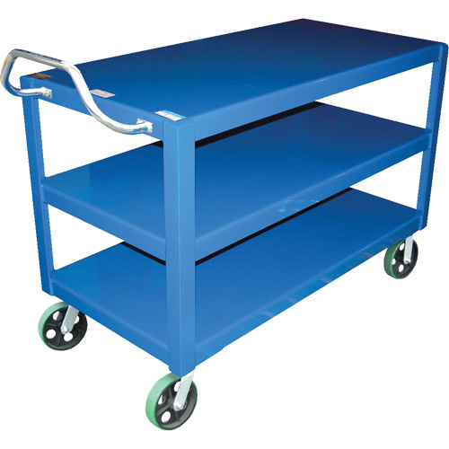 Ergo-Handle Cart, 4000 lbs. Capacity, Steel, 24-1/2" W x 41" H x 54-7/8" D, Lip Down Ontario Packaging