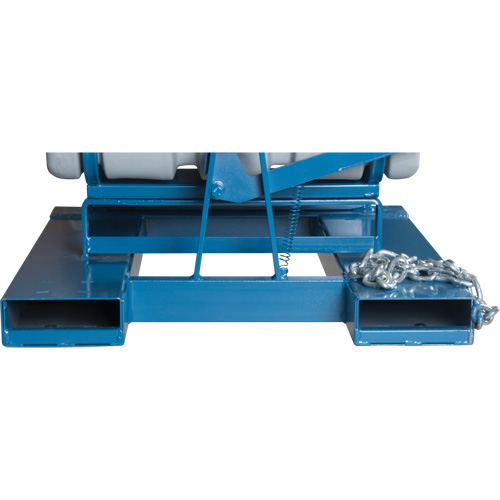 Self-Dumping Hopper, Polyethylene, 1-1/10 cu.yd, Grey Ontario Packaging