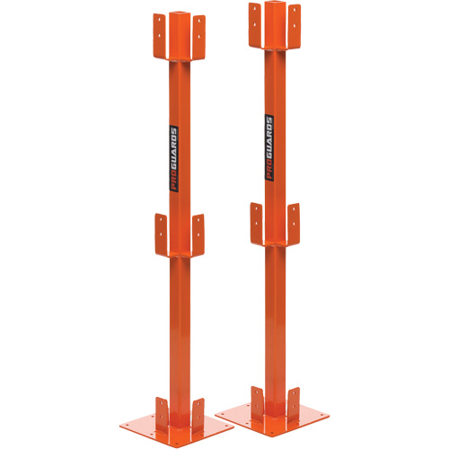 Poteaux temporaires ProGuards pour barri&egrave;re de s&eacute;curit&eacute;, 8" la x 39" h, Orange Ontario Packaging