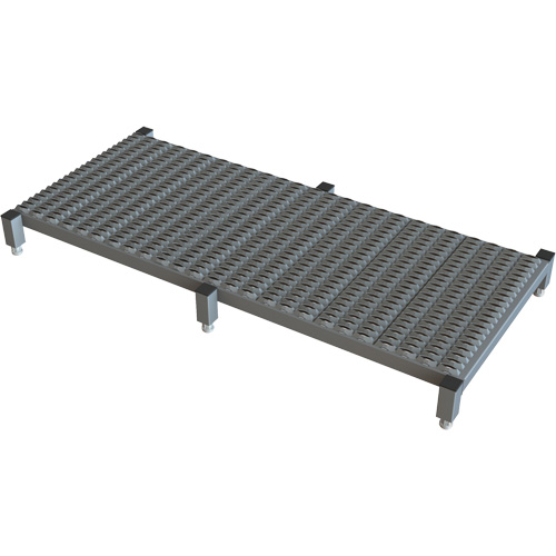 Adjustable Height One-Step Work Platform, 24" W x 59" D, 800 lbs. Capacity, All-Welded Ontario Packaging