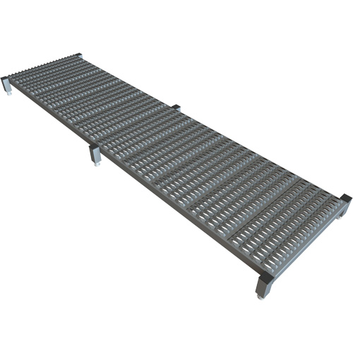 Adjustable Height One-Step Work Platform, 24" W x 97" D, 800 lbs. Capacity, All-Welded Ontario Packaging