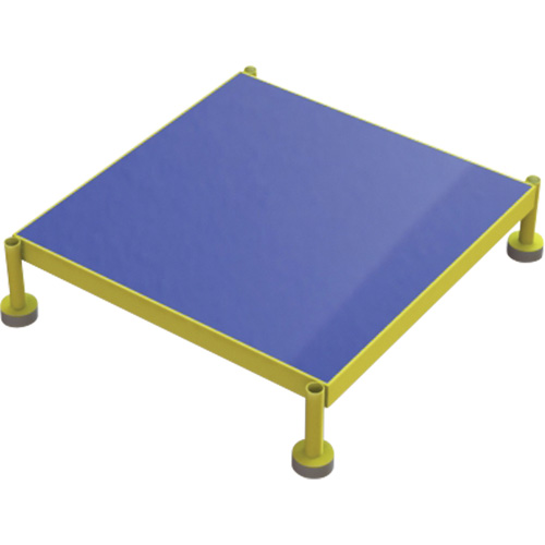 Adjustable Height One-Step Work Platform, 24" W x 24" D, 800 lbs. Capacity, All-Welded Ontario Packaging