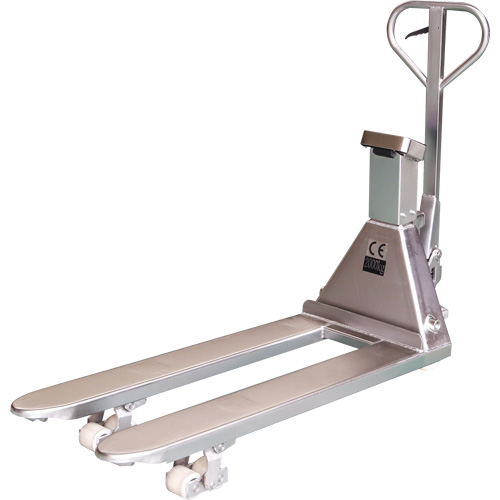 Eco Weigh-Scale Pallet Truck, 48" L x 27" W, 4400 lbs. Cap. Ontario Packaging
