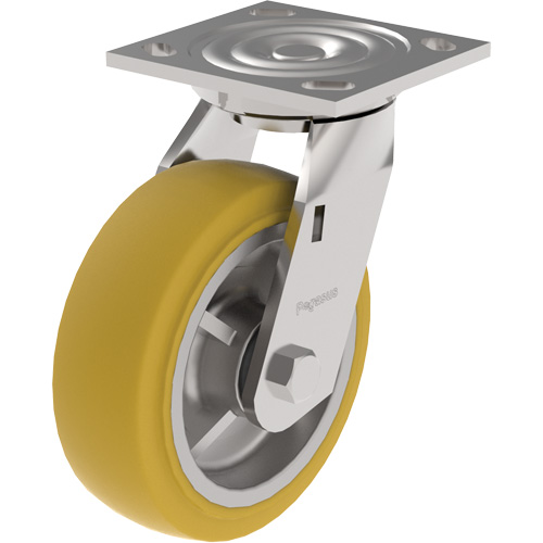 Roulette &agrave; usage moyen de s&eacute;rie 21, Fixe, 4" (101,6 mm), Ur&eacute;thane, 700 lb (317 kg) Ontario Packaging