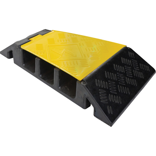 Powerhouse Heavy-Duty Left Turn Cable Protector, 3 Channels, 12" L x 19.75" W x 3" H Ontario Packaging