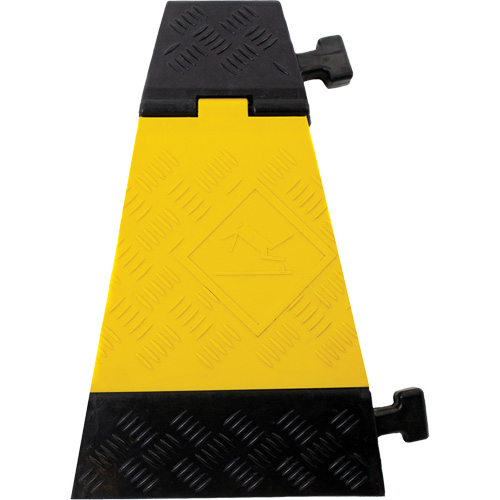 Powerhouse Heavy-Duty Left Turn Cable Protector, 3 Channels, 12" L x 19.75" W x 3" H Ontario Packaging