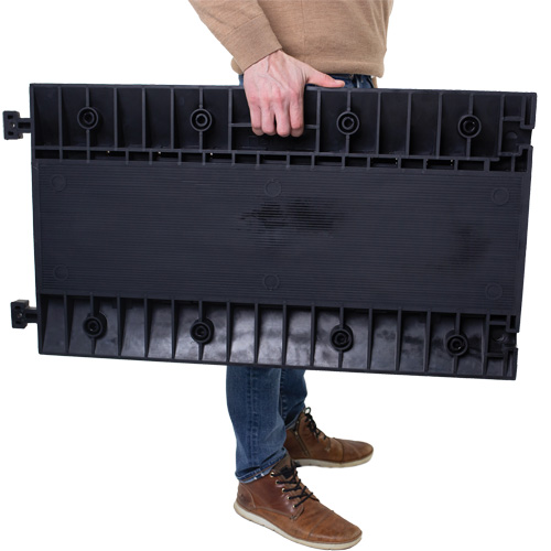 Powerhouse Heavy-Duty Straight Cable Protector, 5 Channels, 36" L x 19.75" W x 2.25" H Ontario Packaging