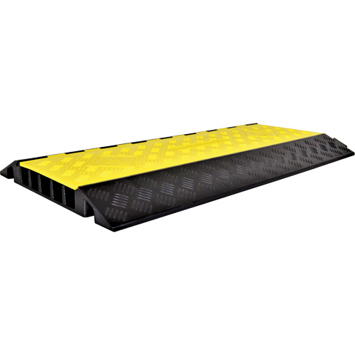 Powerhouse Heavy-Duty Straight Cable Protector, 5 Channels, 36" L x 19.75" W x 2.25" H Ontario Packaging