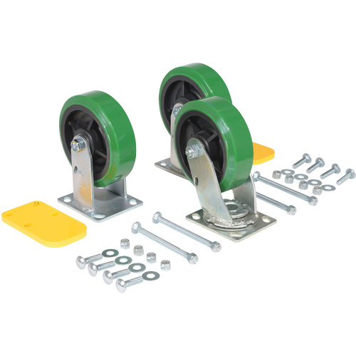 H Series Self-Dumping Hopper Caster Kit Ontario Packaging