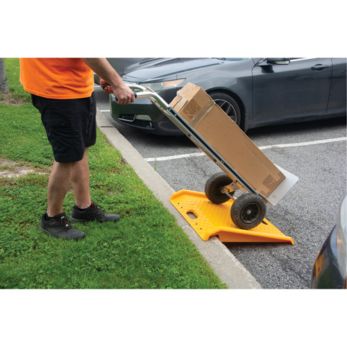 Portable Poly Hand Truck Curb Ramp, 1000 lbs. Capacity, 27" W x 27" L Ontario Packaging