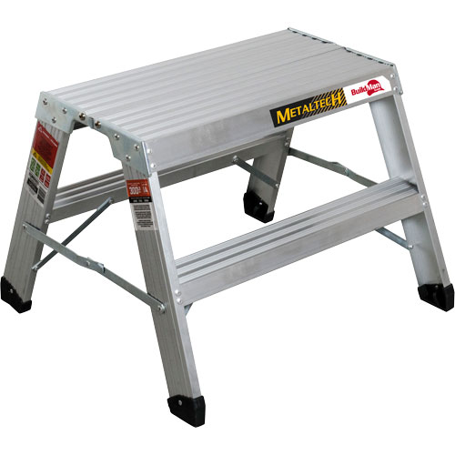 Portable Work-Stand Saw Horse, Aluminum Frame, 12-1/4" D x 24" H Ontario Packaging