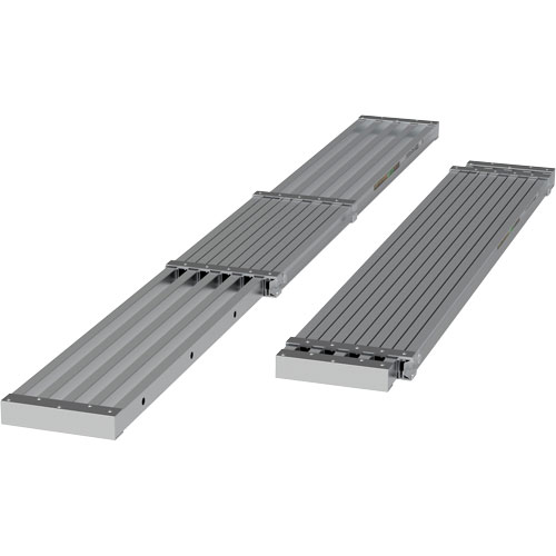 Telescoping Work Plank, 108" W x 12" D, 250 lbs. Capacity, Knocked Down Ontario Packaging