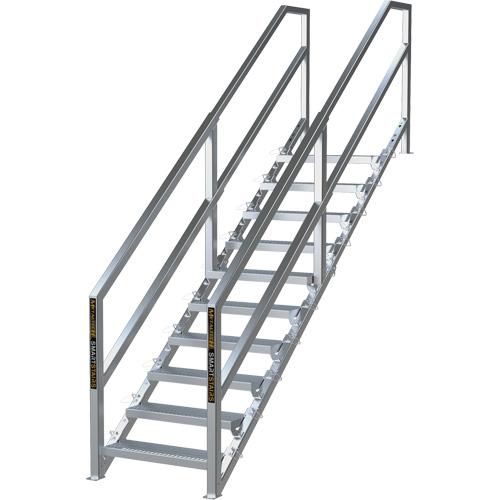 Syst&egrave;me d'escalier modulaire pour la construction de 6-10 marches SmartStairs, 75" ha Ontario Packaging