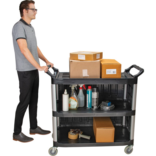 Chariot utilitaire, 3 tiers, 19-3/4" x 37-1/2" x 40-1/4", Capacit&eacute; 250 lb Ontario Packaging